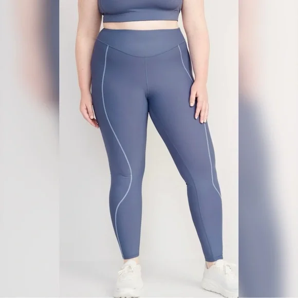 Old Navy Women’s Slate Blue Leggings - Picture 2 of 7